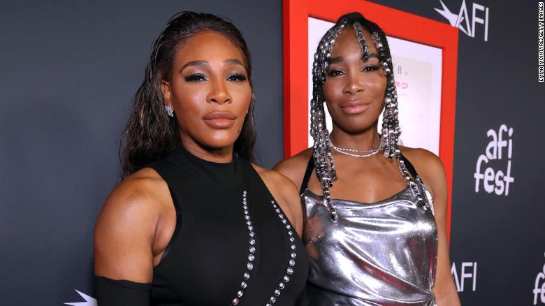 Serena and Venus attend the premiere of Warner Bros&#39; &quot;King Richard&quot; in Hollywood in November 2021.