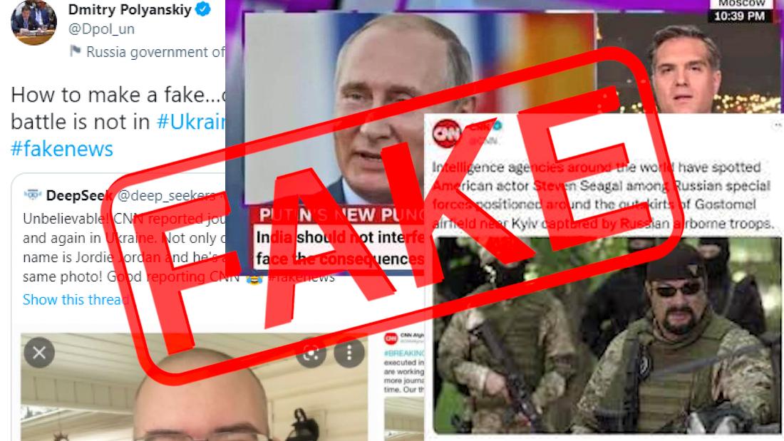 Fact check: Phony images masquerading as CNN coverage go viral amid war in Ukraine