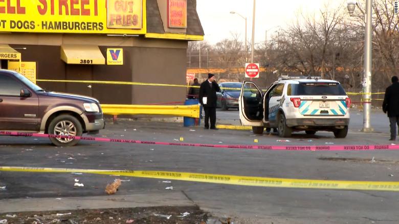 Two Chicago police officers shot on overnight shift while ordering at a hot dog stand