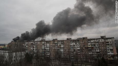 &#39;A family died... in front of my eyes&#39;: Civilians killed as Russian military strike hits evacuation route in Kyiv suburb 