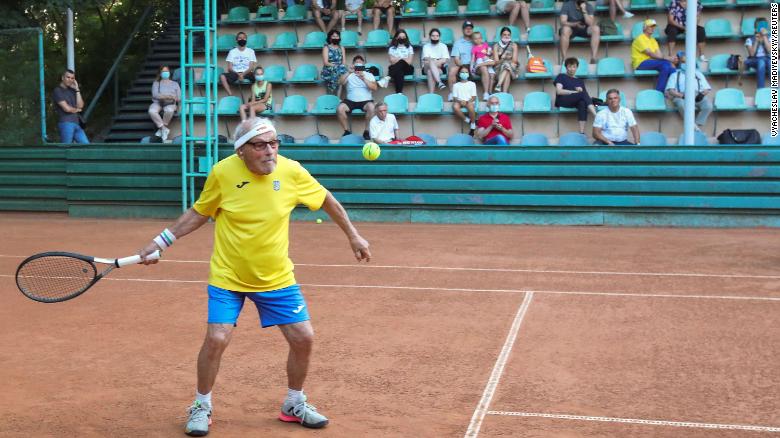 ‘I hope I live to reach 100’: World’s oldest tennis player staying put in Ukraine war zone