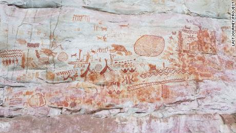 Controversial rock art may depict extinct giants of the ice age