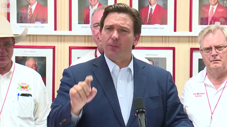 &#39;Does it say that in the bill?&#39;: DeSantis clashes with reporter