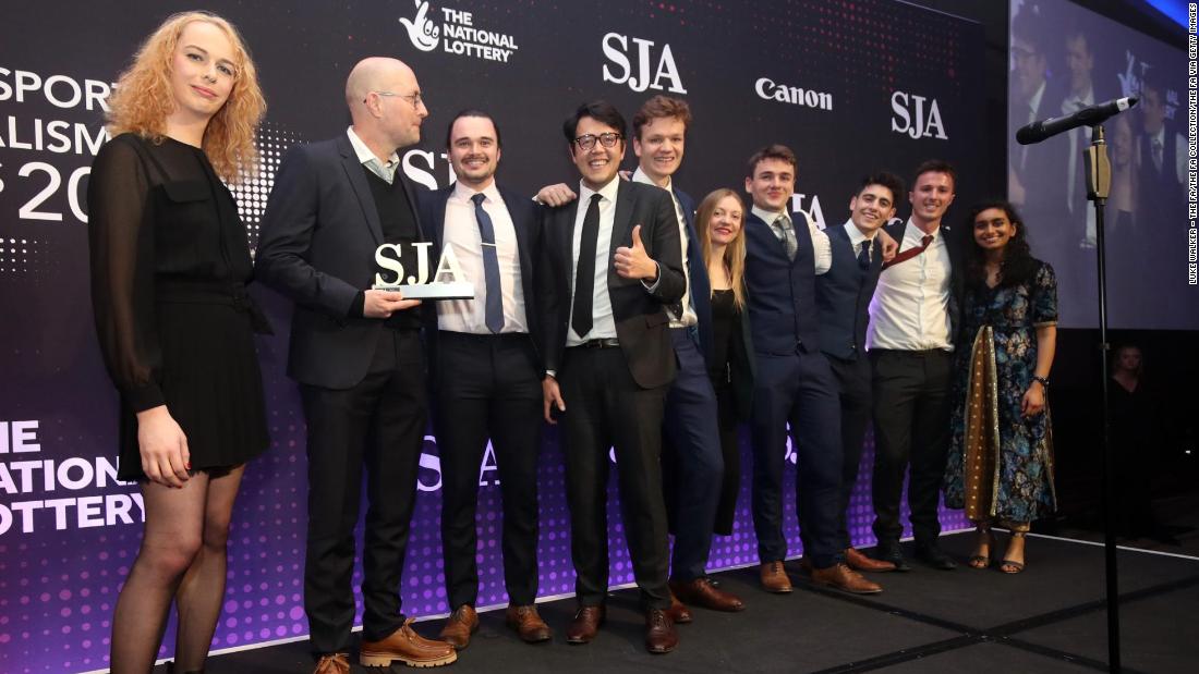 CNN Sport named Digital Publisher of the Year at SJA British Sports Journalism Awards