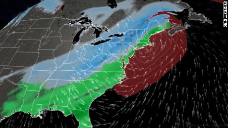 A bomb cyclone will bring winter weather with extreme winds back to the South and Northeast this weekend 