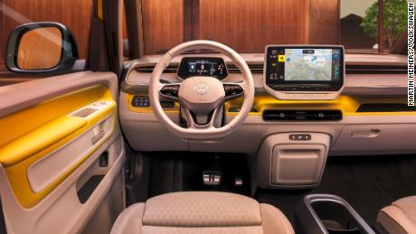 The interior shares some features with other EV models from VW.