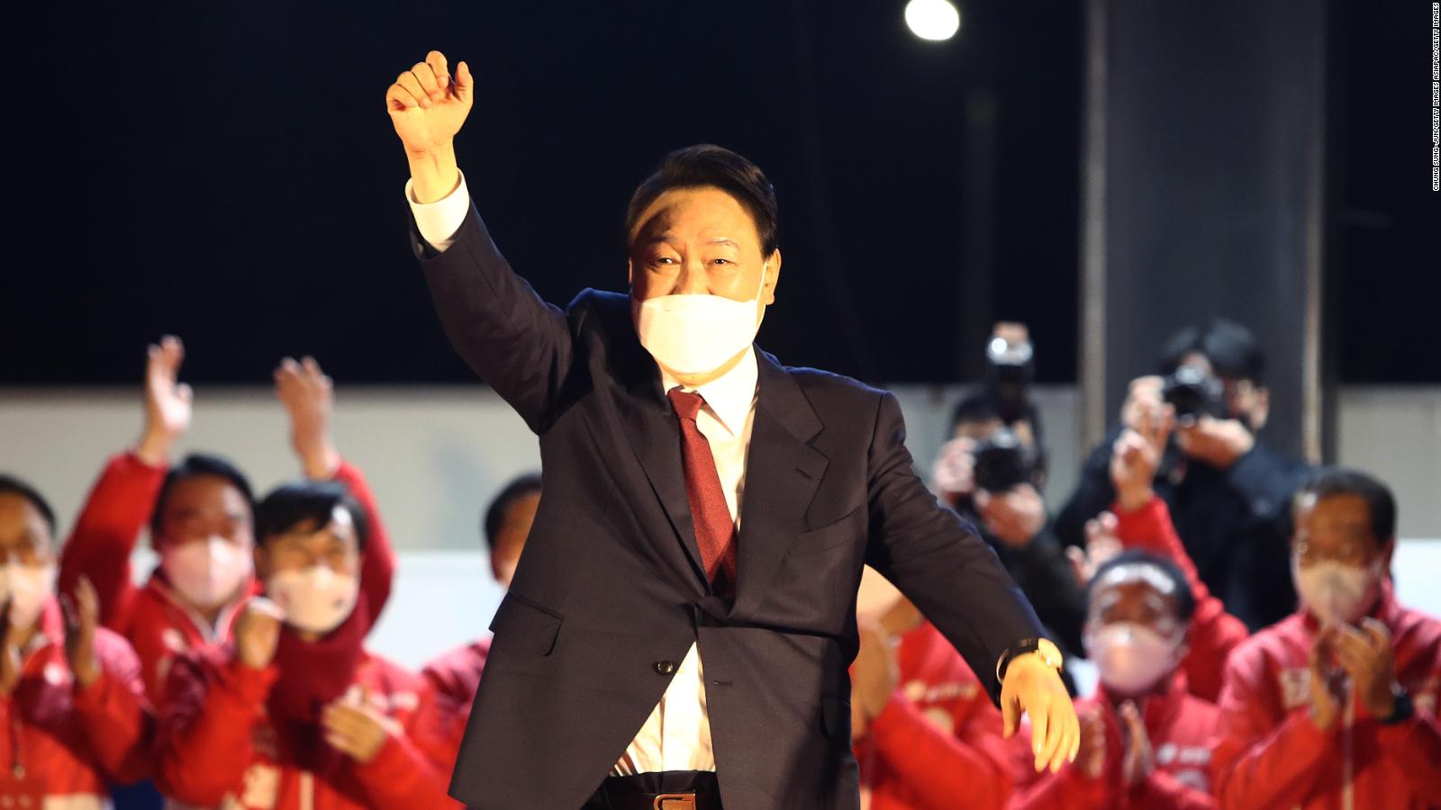 South Korea election 2022 results Opposition conservative Yoon Suk