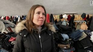 She left Ukraine for a business trip. Her family are still trapped in the besieged city of Mariupol