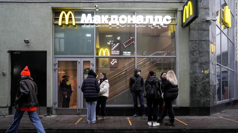 A McDonald&#39;s in Moscow circa 2021. 