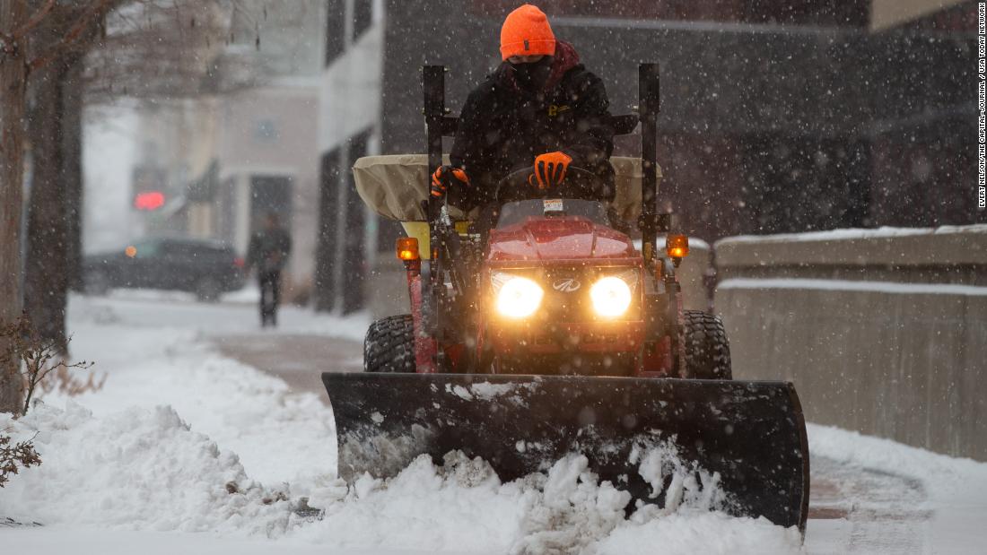 More than 50 million people in the US are under weather alerts as a potential bomb cyclone heads east, bringing heavy snow and winds