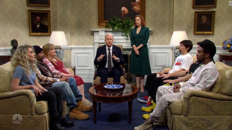 ‘Saturday Night Live’ has Biden strategize with TikTok stars on combating Russian disinformation about the invasion of Ukraine