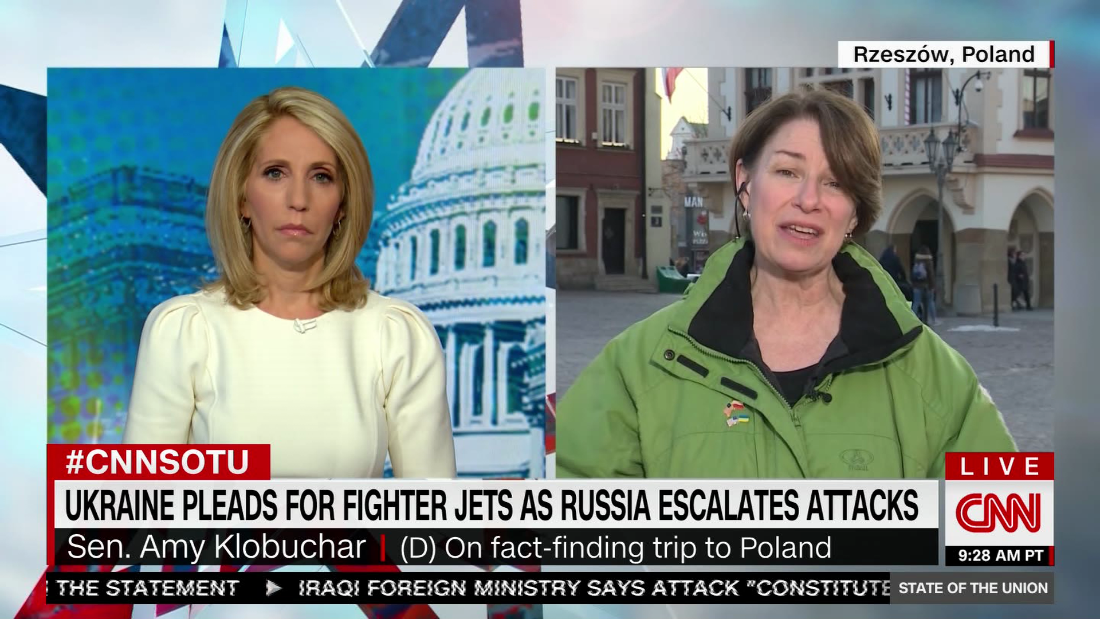 Sen. Klobuchar on Ukraine: ‘I would like to see the planes over there’ – CNN Video