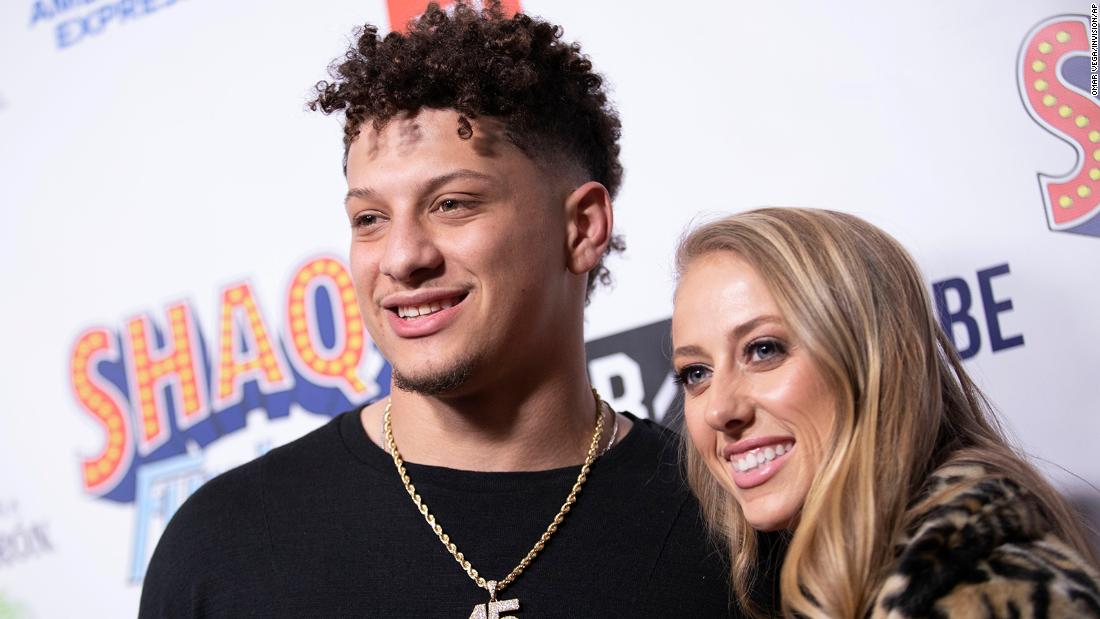 Patrick Mahomes marries high school sweetheart Brittany Matthews