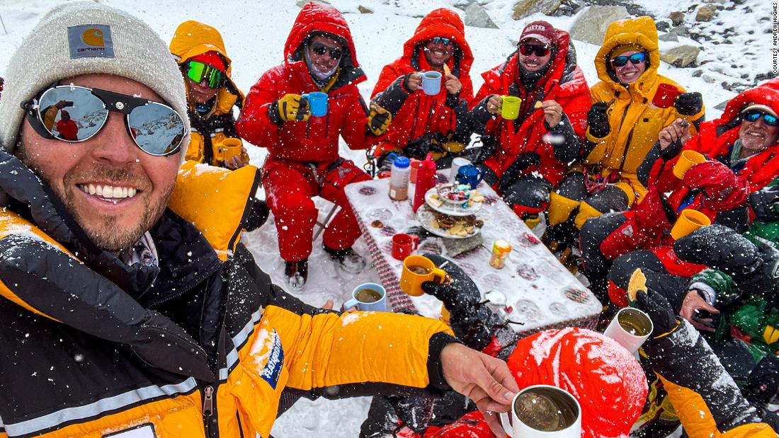 Climbers hold world’s highest tea party on Mount Everest