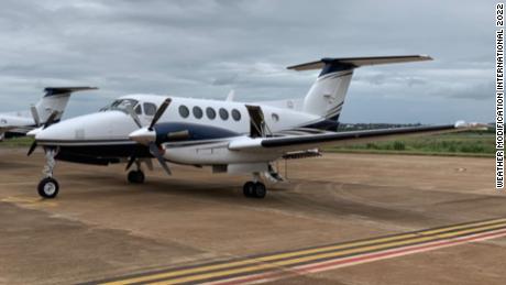 King Air&#39;s twin engine plane that is used for cloud seeding.