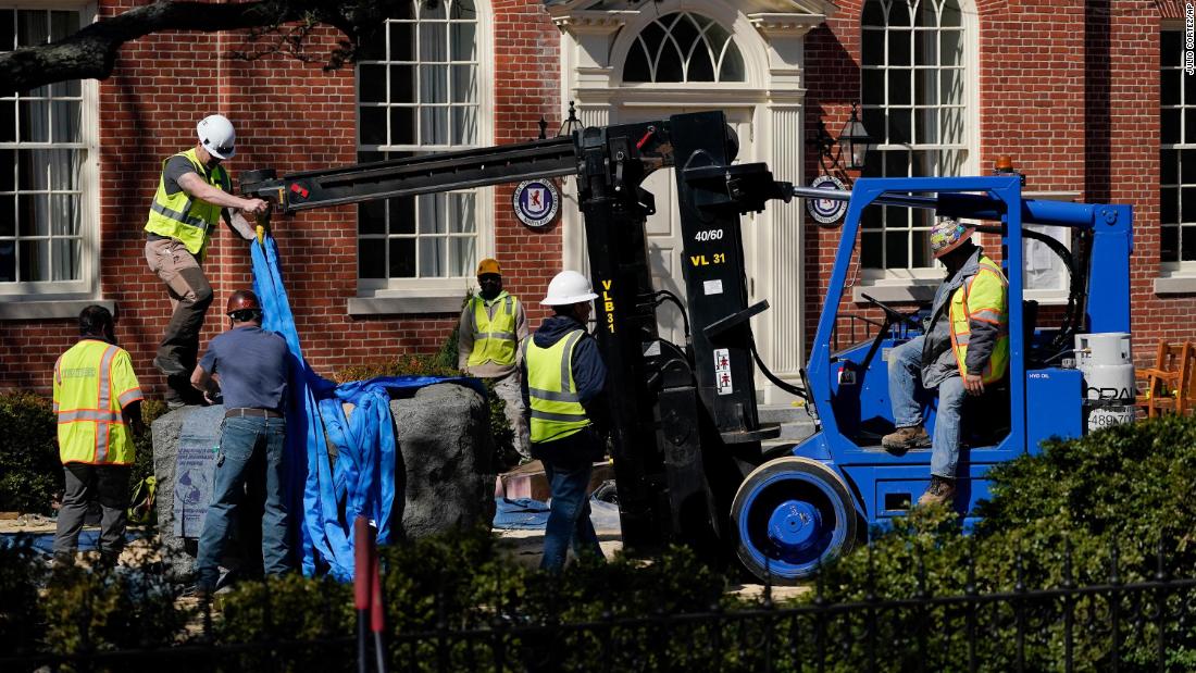 Maryland removes the state's last courthouse Confederate statue
