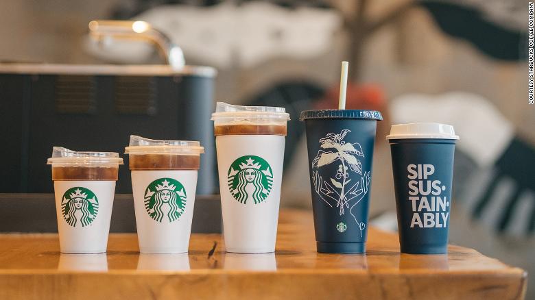 Starbucks wants all customers to be able to use reusable mugs and glasses at its stores.