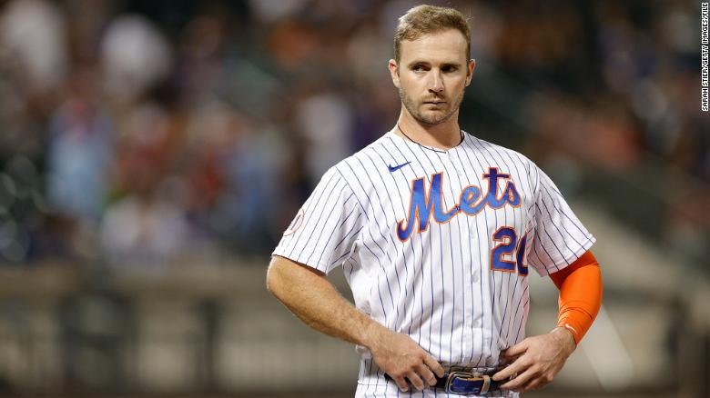 Mets star Pete Alonso says he is thankful to be alive after his truck was hit and flipped several times