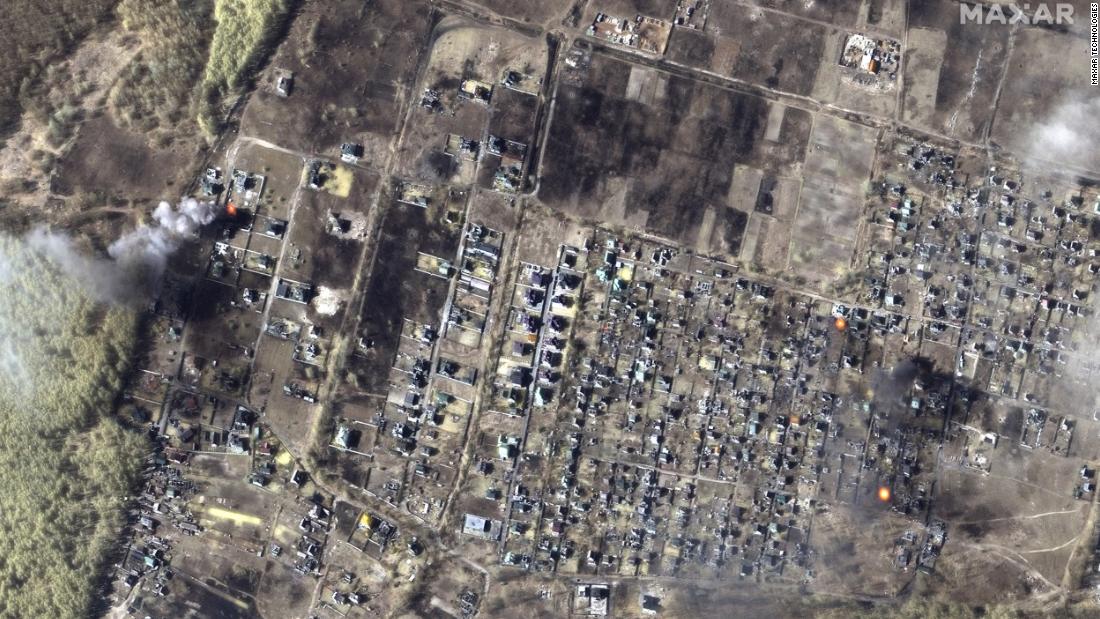 Damage seen across Ukraine in new satellite images