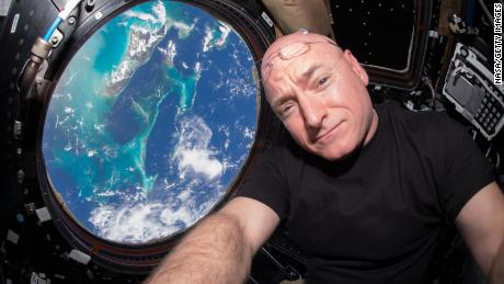 NASA astronaut Scott Kelly is seen inside the Cupola, a special module which provides a 360-degree viewing of the Earth and the International Space Station, on July 12, 2015.