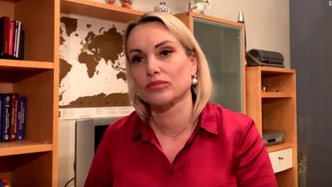 The journalist who protested on Russian state TV says it was ‘impossible to stay silent’