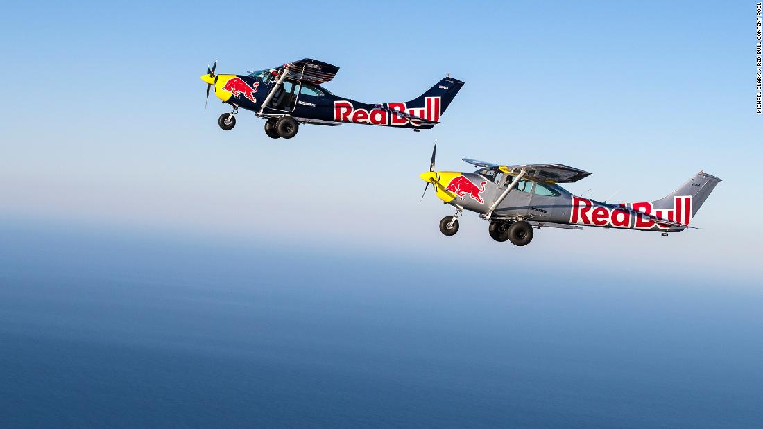 Skydiving from one plane to another — at 14,000 feet? The insanity of the Red Bull Plane Swap