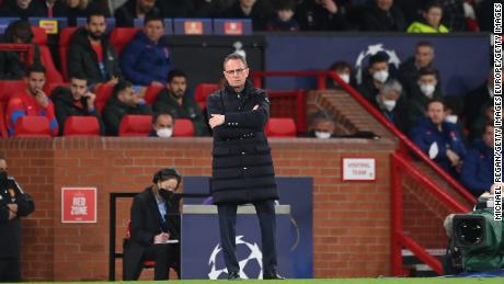 Ralf Rangnick cut a frustrated figure during Manchester United&#39;s defeat to Atlético Madrid.