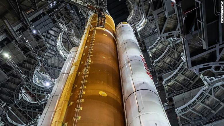 Watch NASA roll mega Artemis I moon rocket out to the launchpad