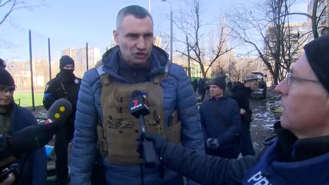 Video: ‘Bulls**t’ says Kyiv Mayor Vitali Klitschko to Russia’s claim – CNN Video