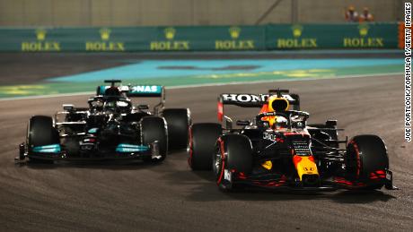 Max Verstappen overtakes Lewis Hamilton to claim a dramatic victory in the final lap of last season. 