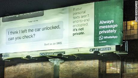 WhatsApp&#39;s new ad campaign warns against using unencrytped text messages.