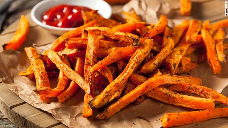 Baked sweet potato fries are great for ketchup dipping, but don&#39;t forget chipotle ranch dip or garlic aioli.