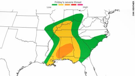 Alabama: poderosas tormentas causan heridos y daños en el sureste mientras se pronostican fuertes vientos, granizo y posibles tornados