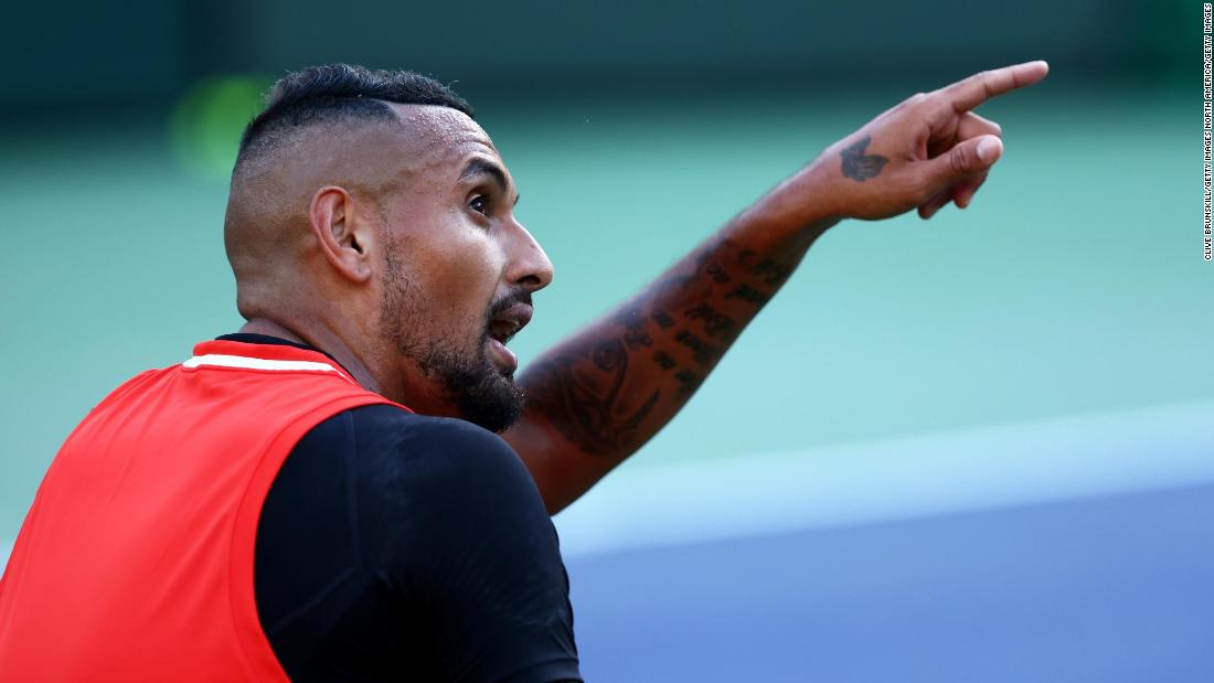 ‘It was a complete accident’: Nick Kyrgios apologizes after smashed racket almost hits ball boy