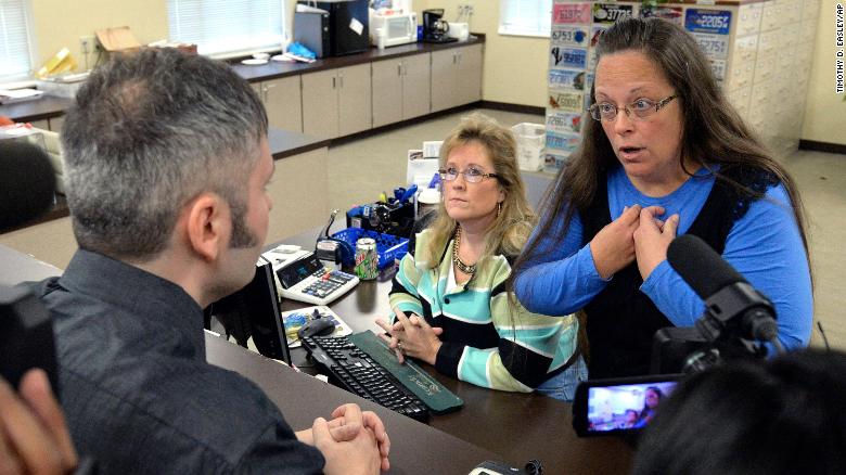 Federal judge rules Kim Davis violated rights when she refused to marry same-sex couples in 2015