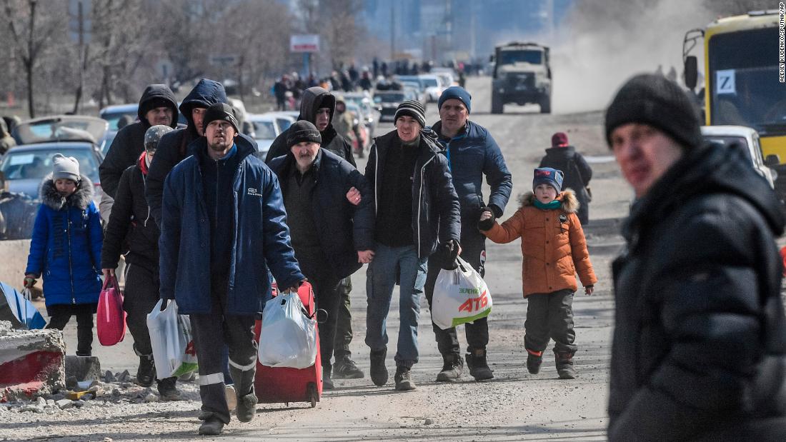 School where hundreds were believed to be sheltering is bombed in Mariupol as fighting rages for key port city