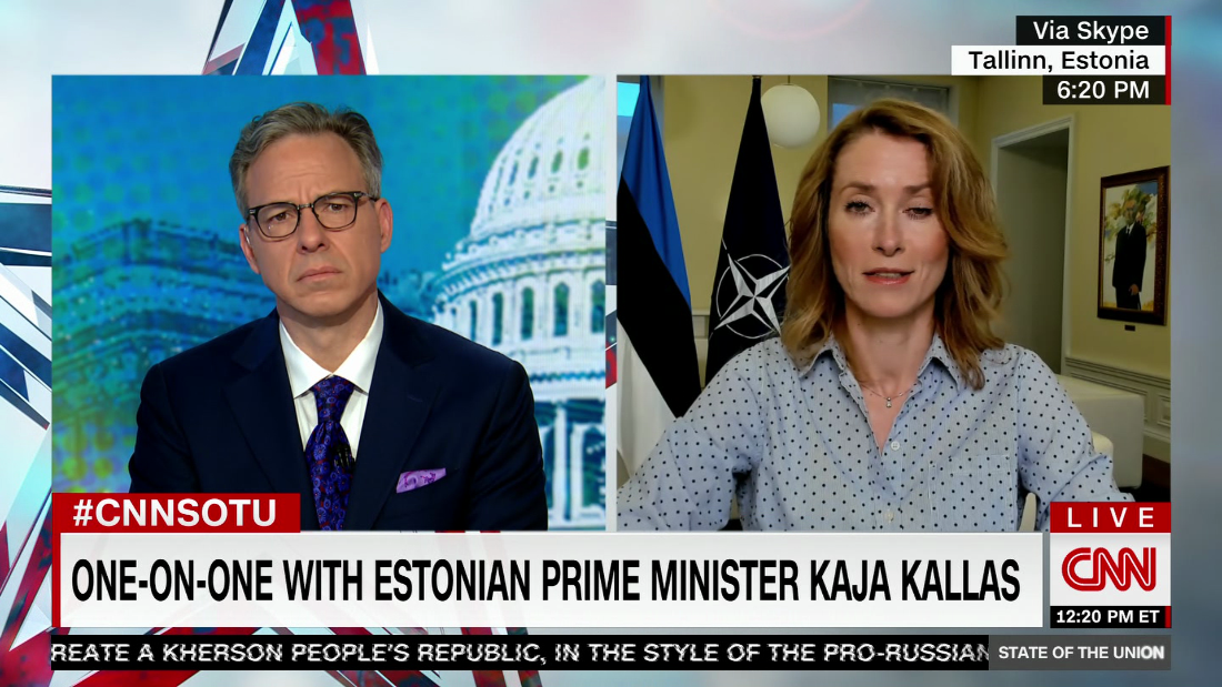 Estonian Prime Minister: ‘Putin must not win this war’ – CNN Video