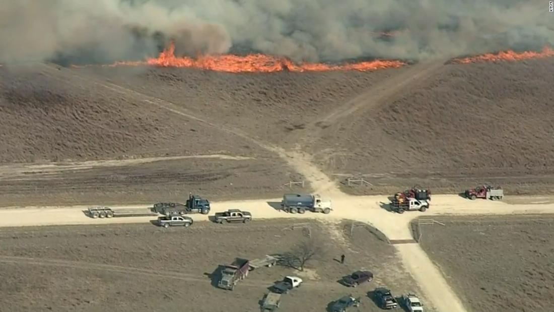 Texas firefighters have battled 175 fires in the past week that have burned nearly 95,000 acres, officials say