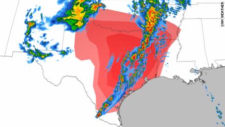 Strong tornadoes could affect major Southern cities