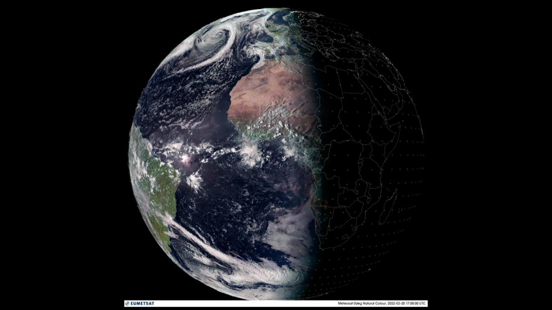 Mira cómo se vio el equinoccio de primavera en la Tierra desde el