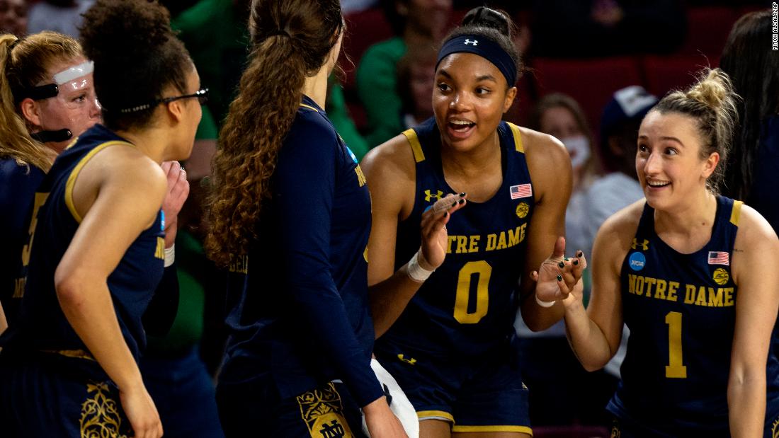 Notre Dame Fighting Irish set program record as they thrash Oklahoma Sooners in NCAA women's tournament