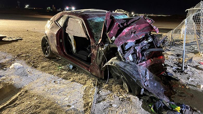 Driver in North Las Vegas car crash that left nine dead had drugs and alcohol in his system, coroner’s report says