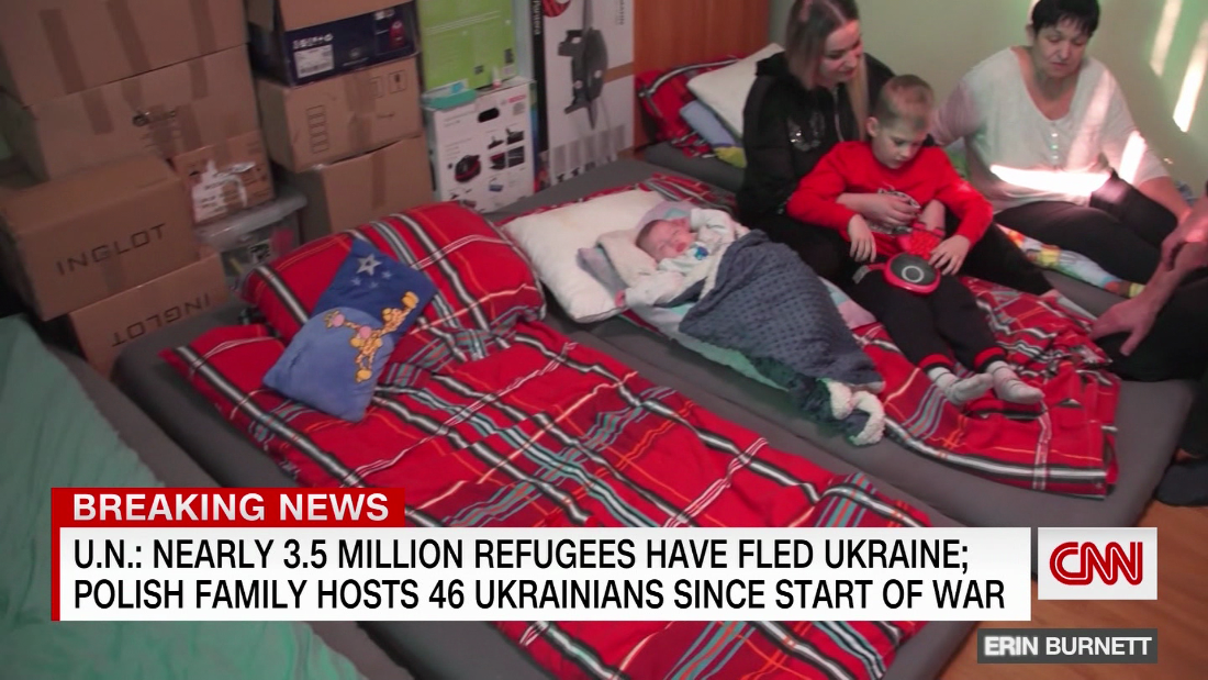Polish couple opens home to Ukrainian refugees – CNN Video