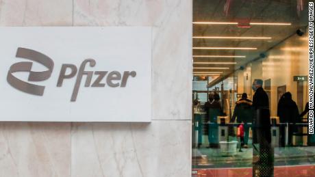 Pfizer has recalled three blood pressure medications over concerns they are tainted with a possible carcinogen.  Its New York City headquarters is shown on March 1.
