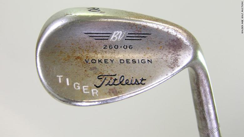 The custom Vokey wedges are stamped &quot;Tiger.&quot;