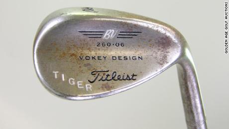 The custom Vokey wedges are stamped &quot;Tiger.&quot;