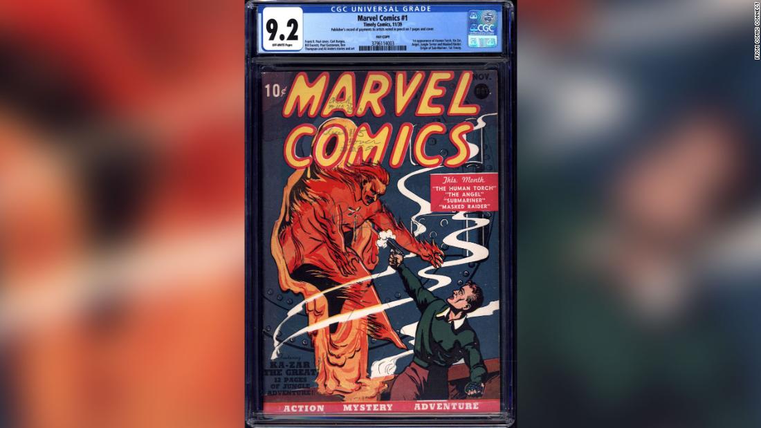 Rare 'pay copy' of Marvel's first comic book sells for $2.4 million