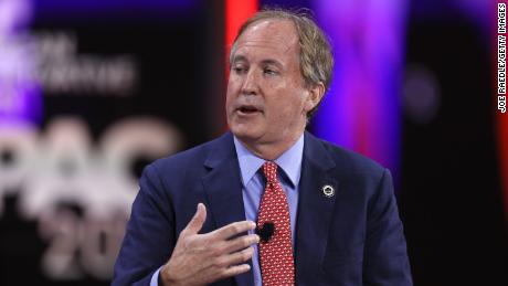 Ken Paxton, Texas Attorney General, is seen here speaking at a panel in Orlando, Florida, last February. 