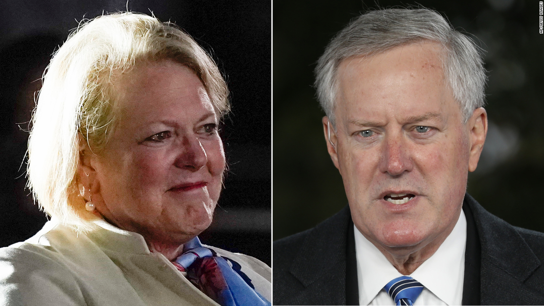 06 de janeiro Comitê tem mensagens de texto entre Ginny Thomas e Mark Meadows