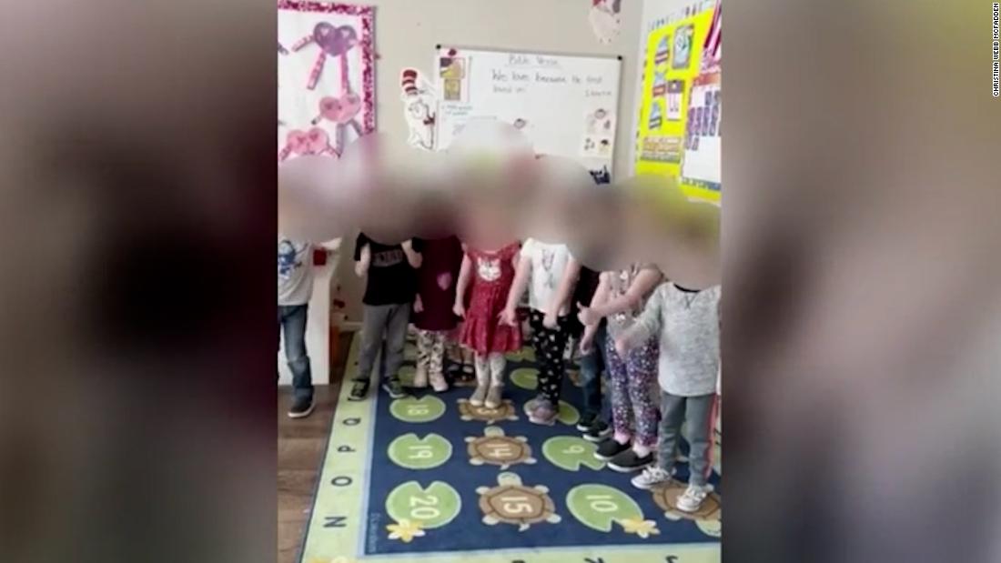 ‘We want him out’: Pre-school students recite anti-Biden cheer – CNN Video